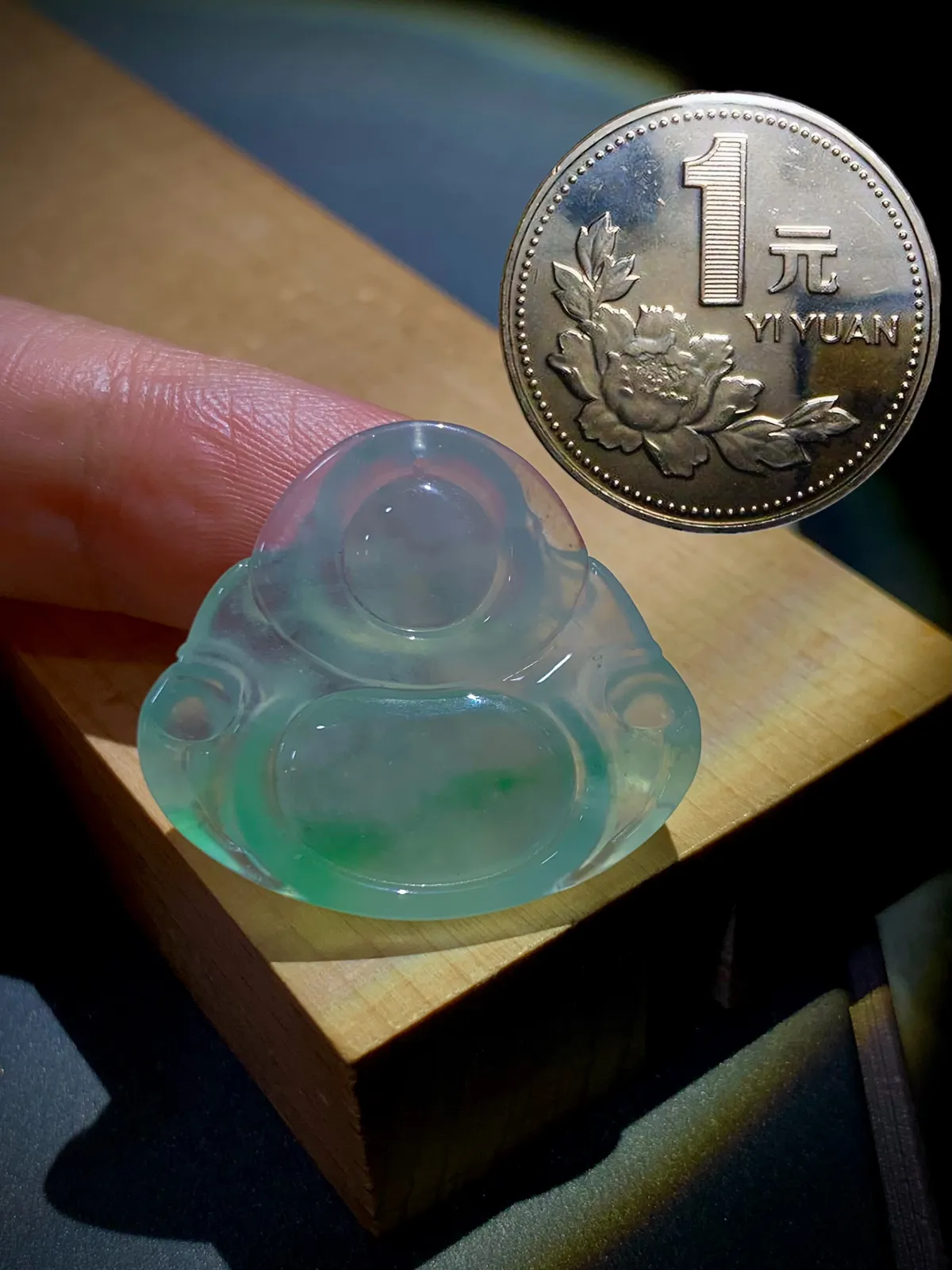 飘花弥勒佛，30.2-27-6mm，