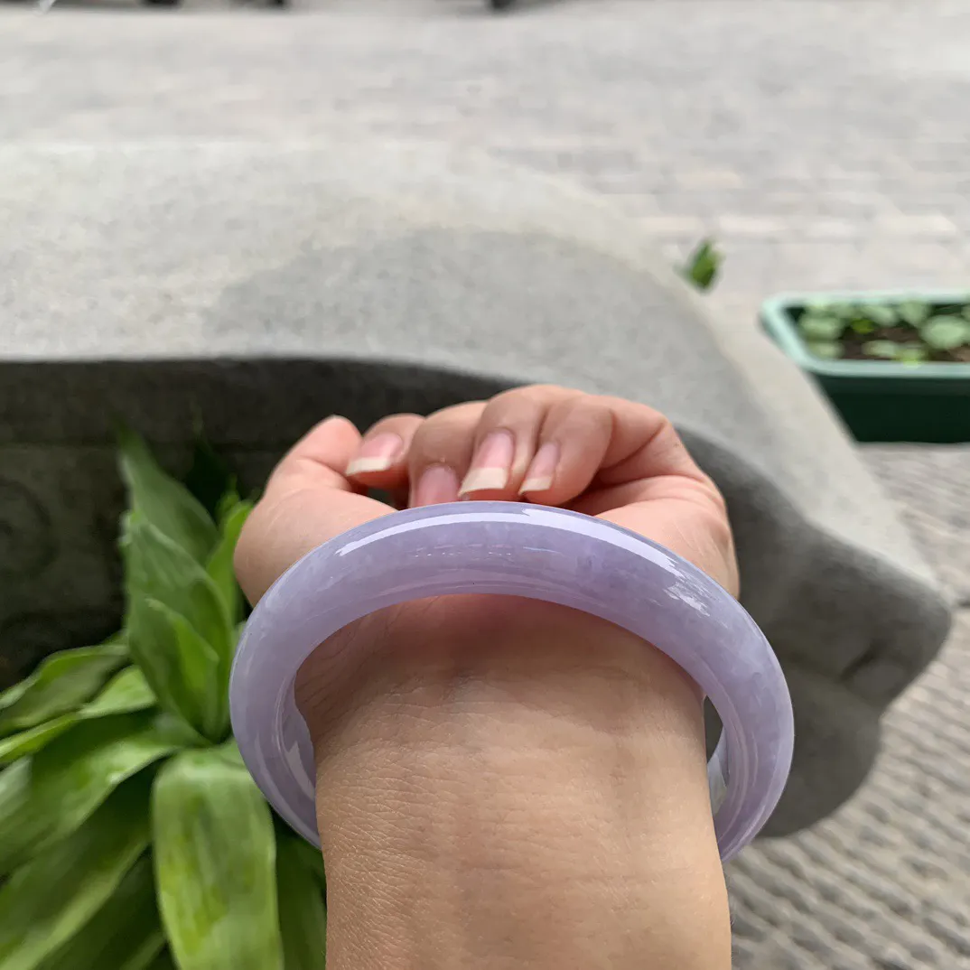 大圈口64-13-9.1 【满紫正圈手镯】正圈64 65可戴