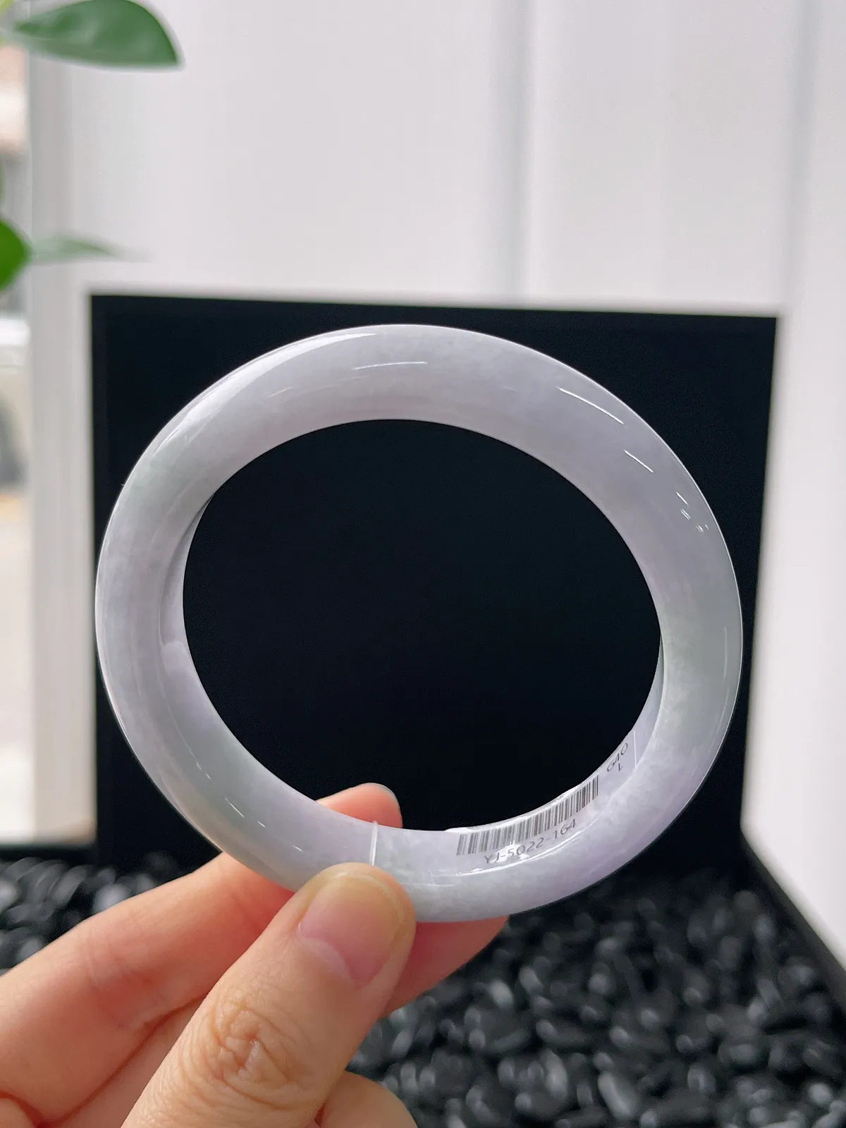 正圈56圈口，翡翠糯化种紫罗兰手镯