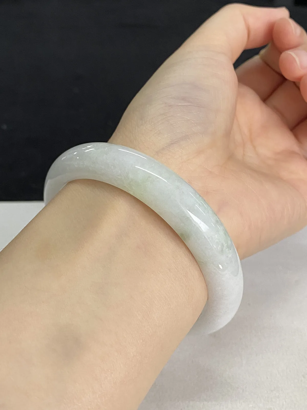 正圈58.4圈口，翡翠手镯