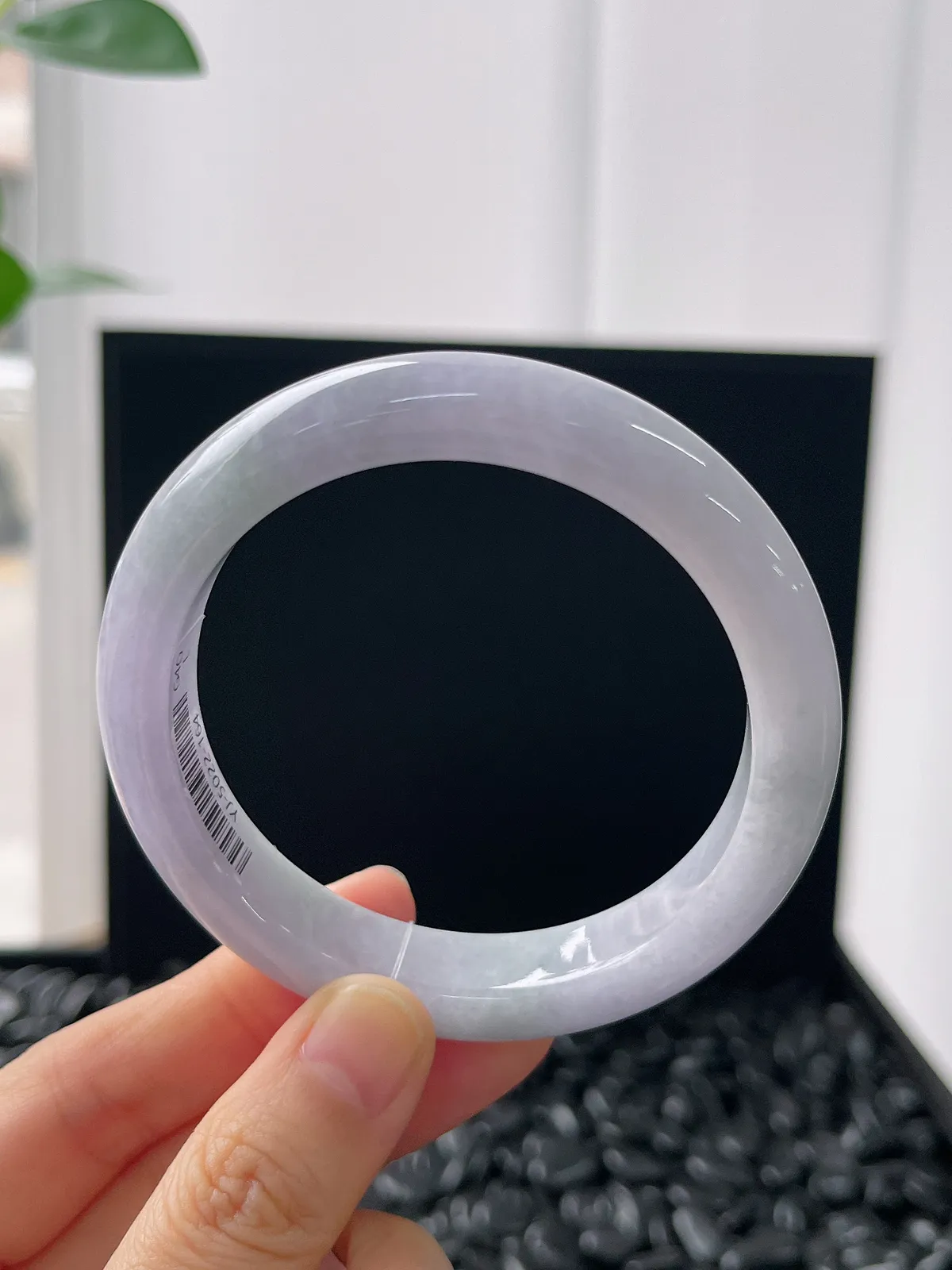 正圈56圈口，翡翠糯化种紫罗兰手镯