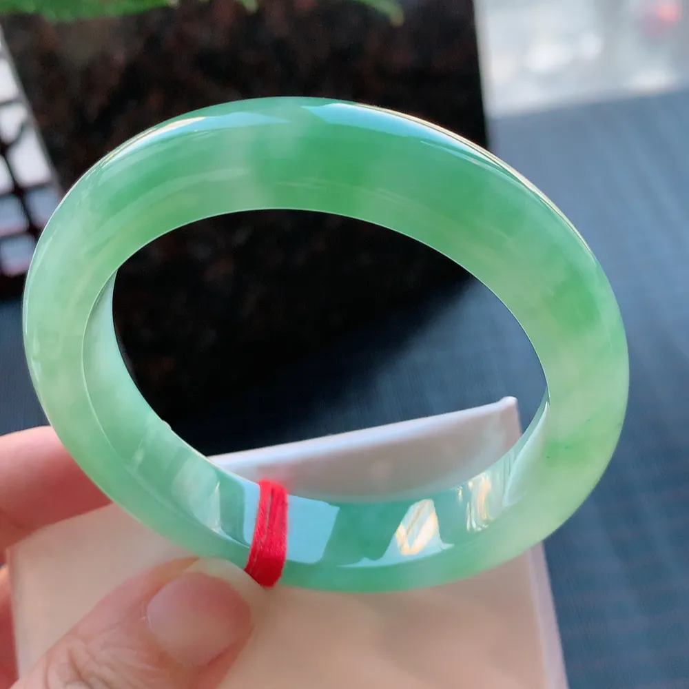 正圈高冰绿 无瑕 尺寸:55.1/12.5/8.5 种色俱佳🥰🥰