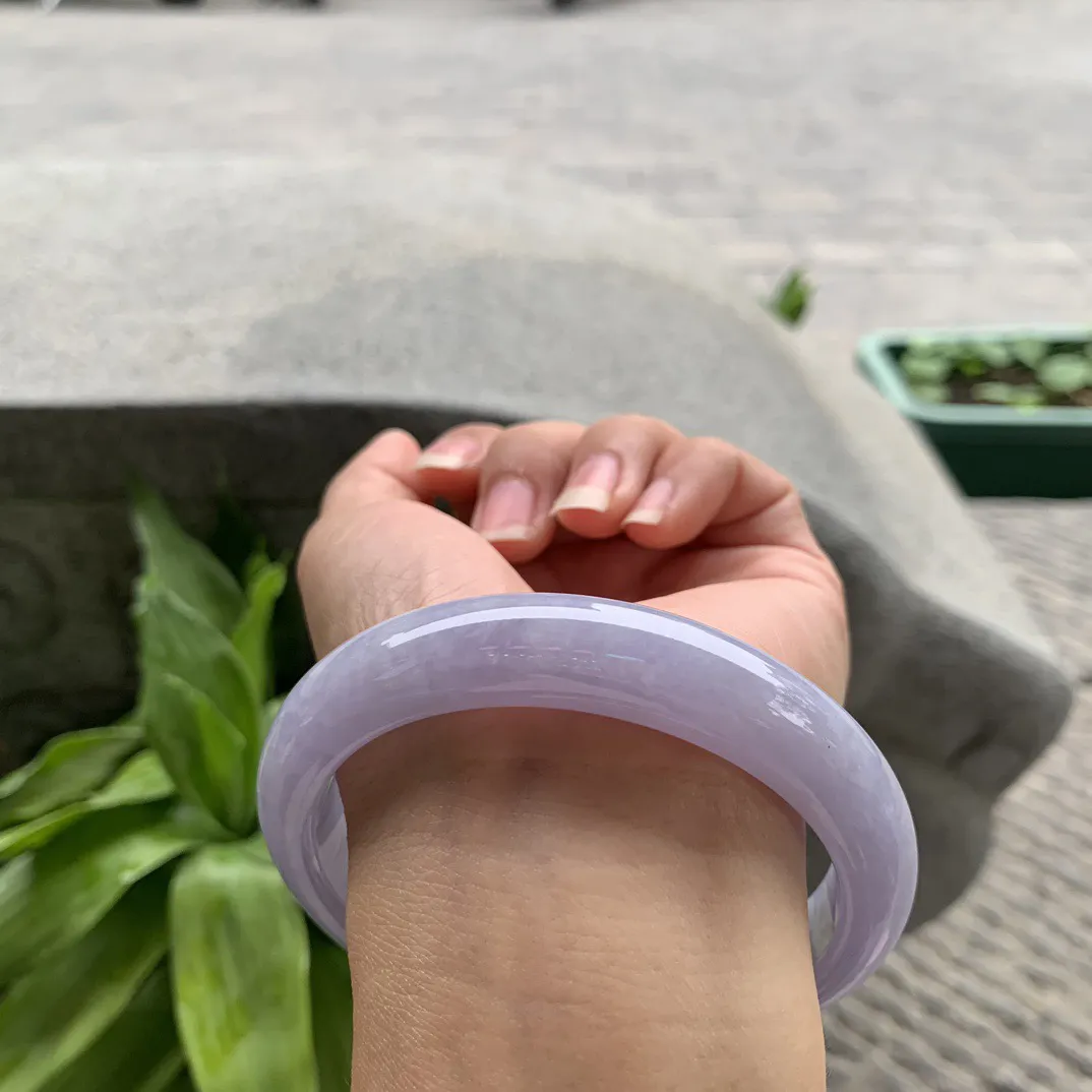 大圈口64-13-9.1 【满紫正圈手镯】正圈64 65可戴