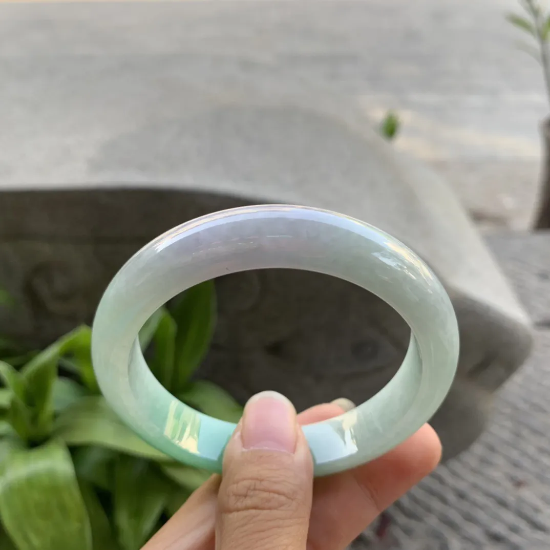 圈口57.2-12.5-8 【辣阳绿正圈手镯】正圈57 58可戴