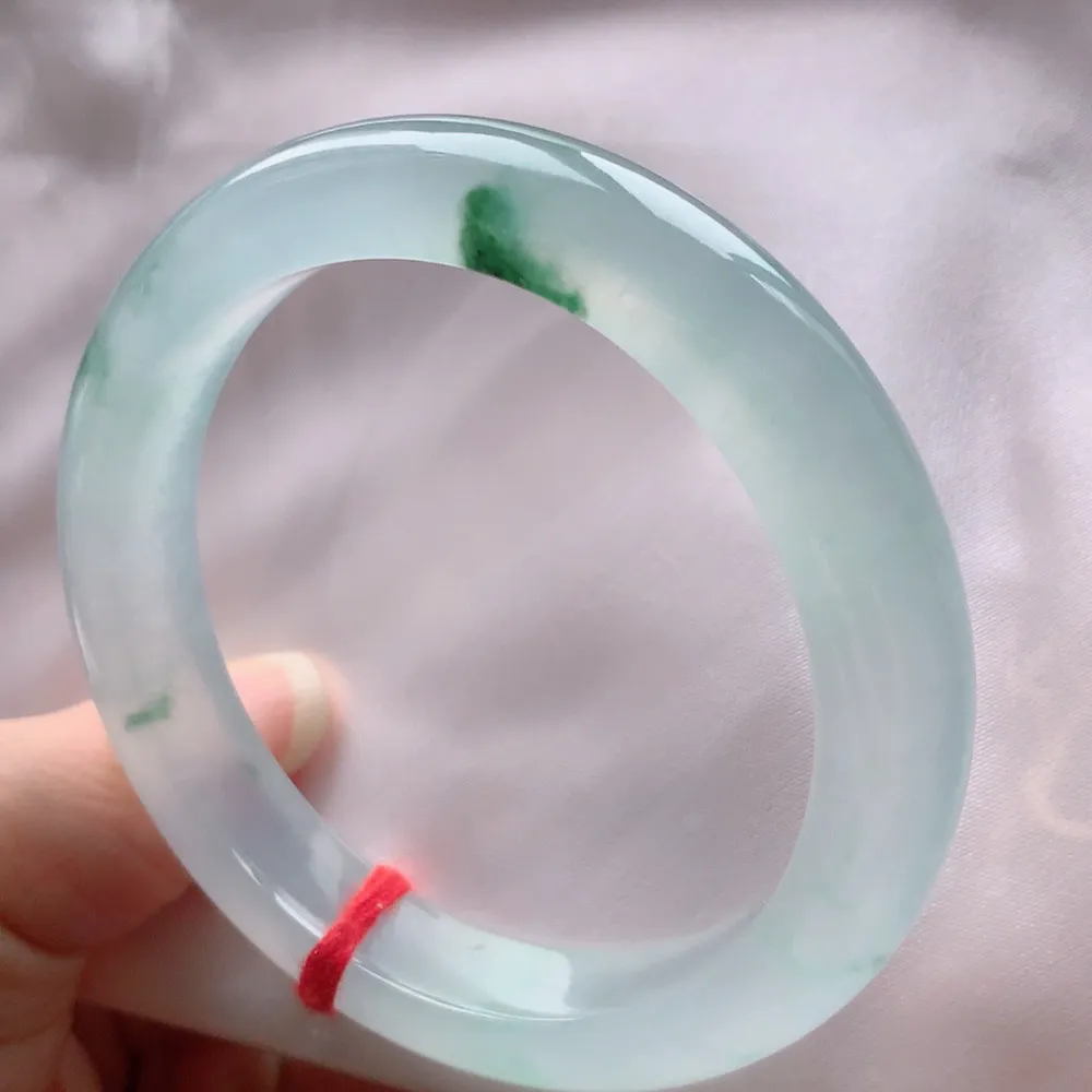 贵妃冰玻飘花 无瑕 尺寸:50.6/9.5/7.8 起刚光