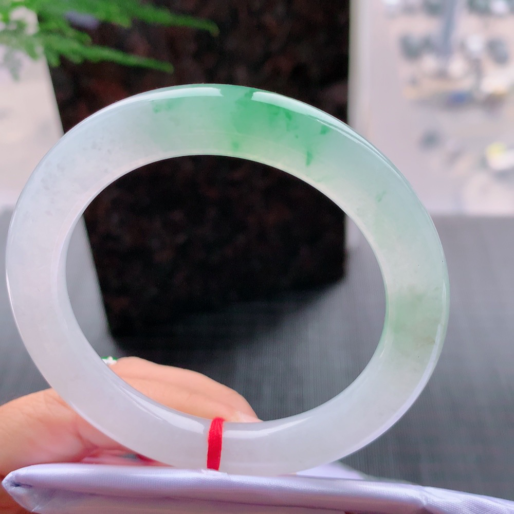 圆条高冰绿花 无瑕 尺寸:56.4/10 种色俱佳🥰🥰