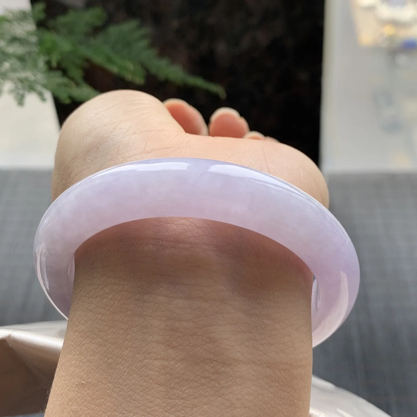 正圈冰糯紫罗兰 无瑕 尺寸:56.1/12.1/8.6 超美