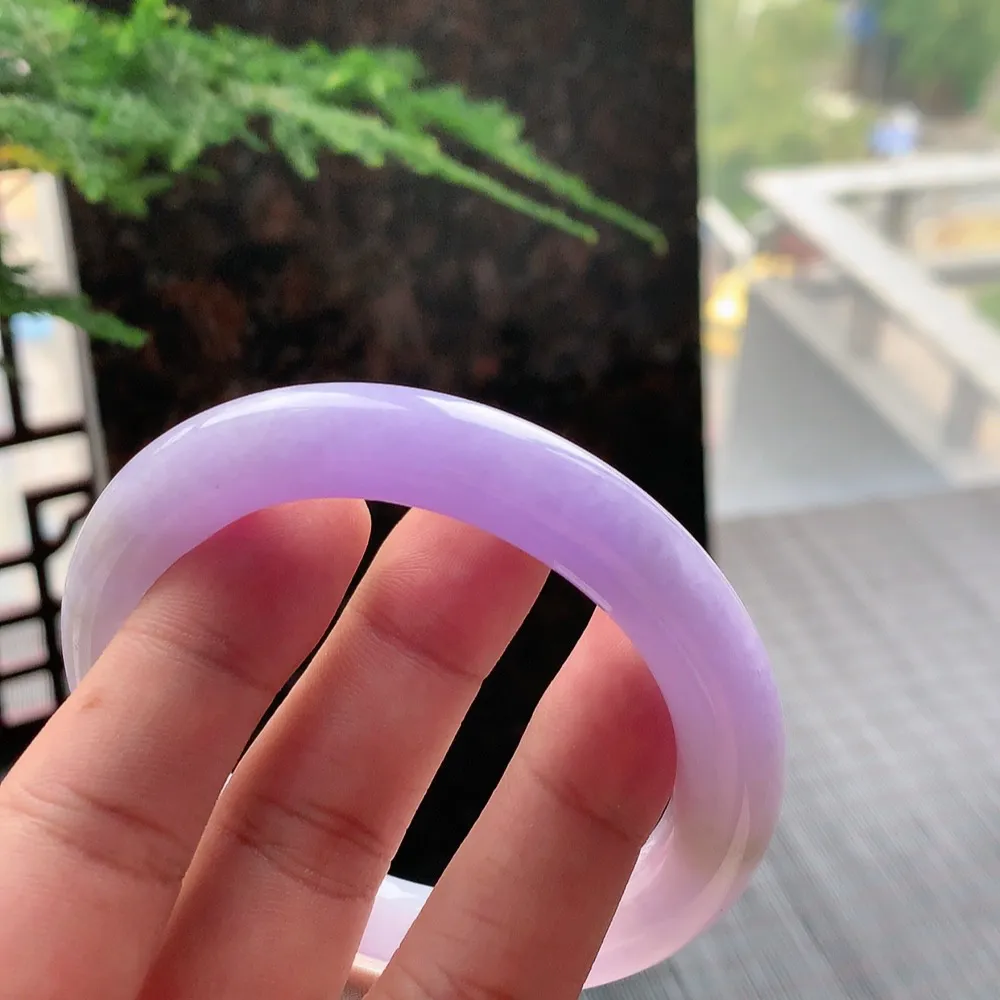 圆条冰糯紫罗兰 无瑕 尺寸:55.3/10.4超美