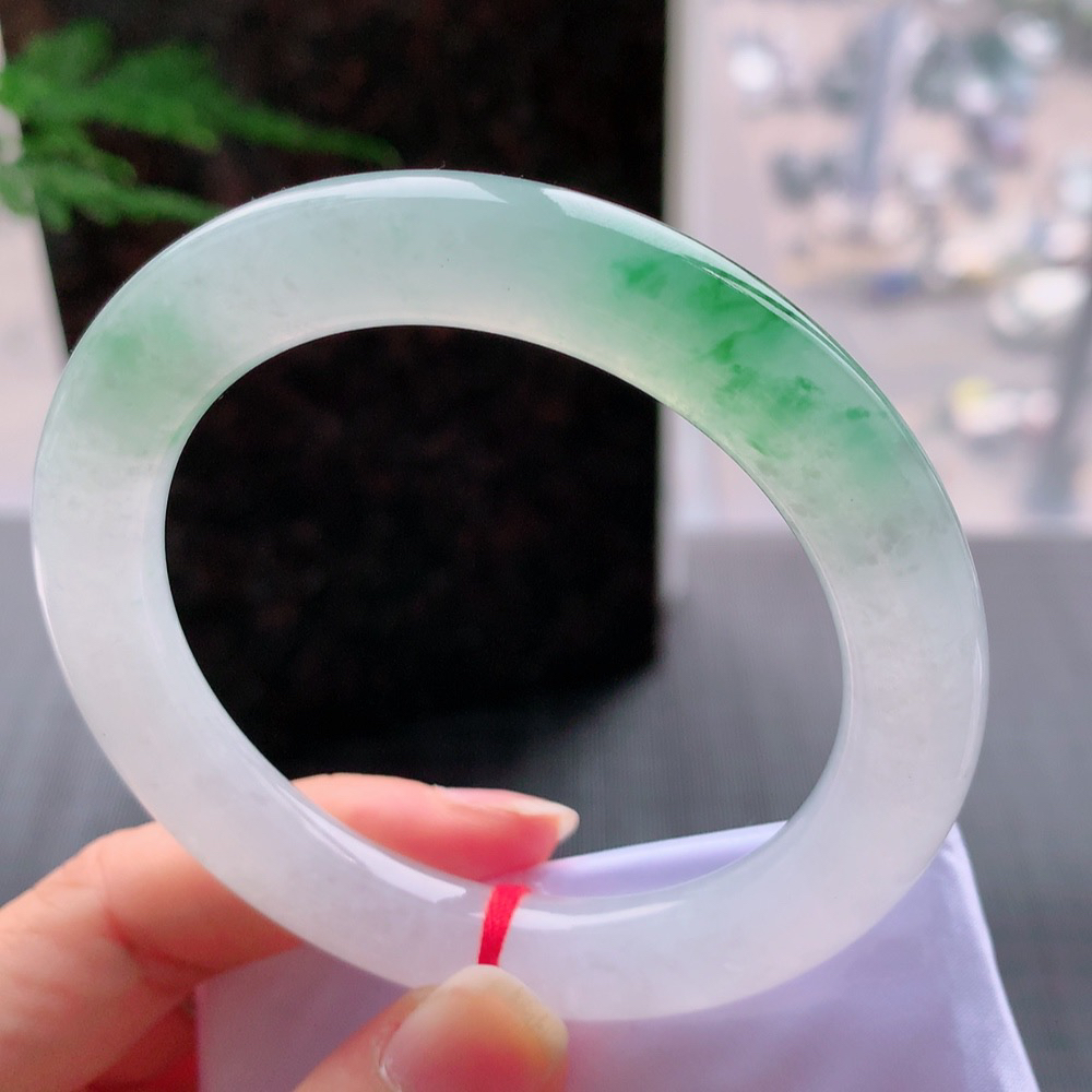 圆条高冰绿花 无瑕 尺寸:56.4/10 种色俱佳🥰🥰