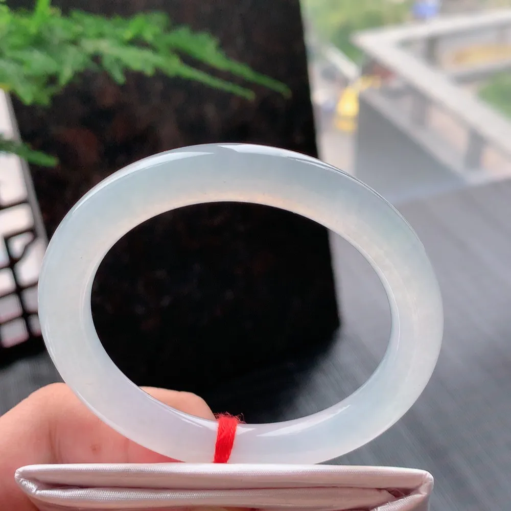 圆条白月光 无瑕 尺寸:54.3/8.8/9.1 种水好