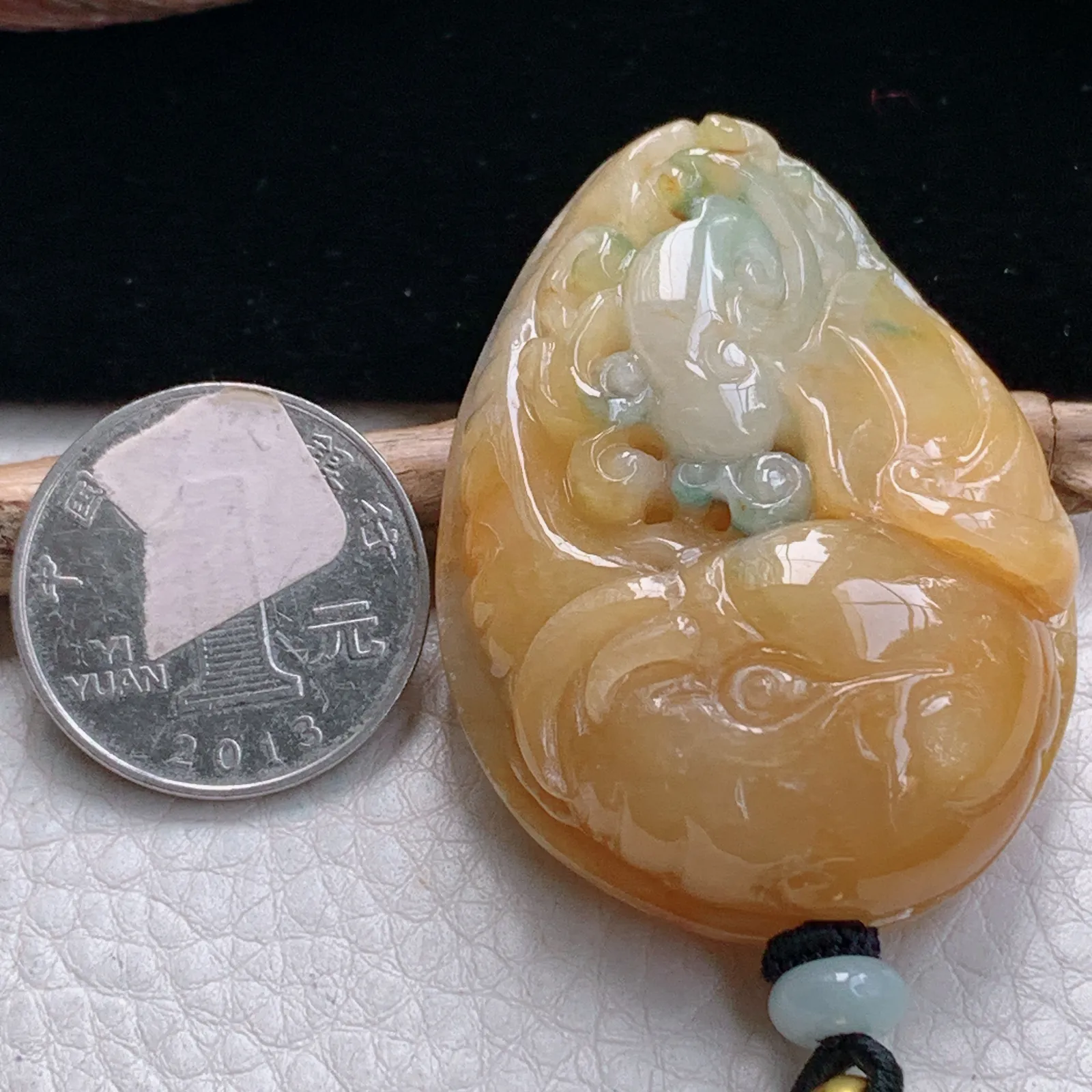 mut自然光51*37.3*14天然缅甸翡翠冰三彩万象更新玉吊坠 玉挂件