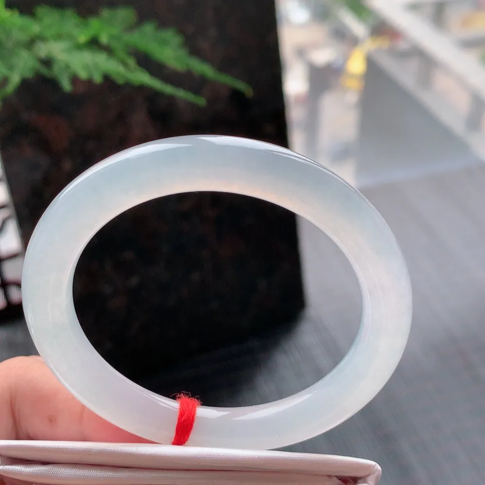 圆条白月光 无瑕 尺寸:54.3/8.8/9.1 种水好