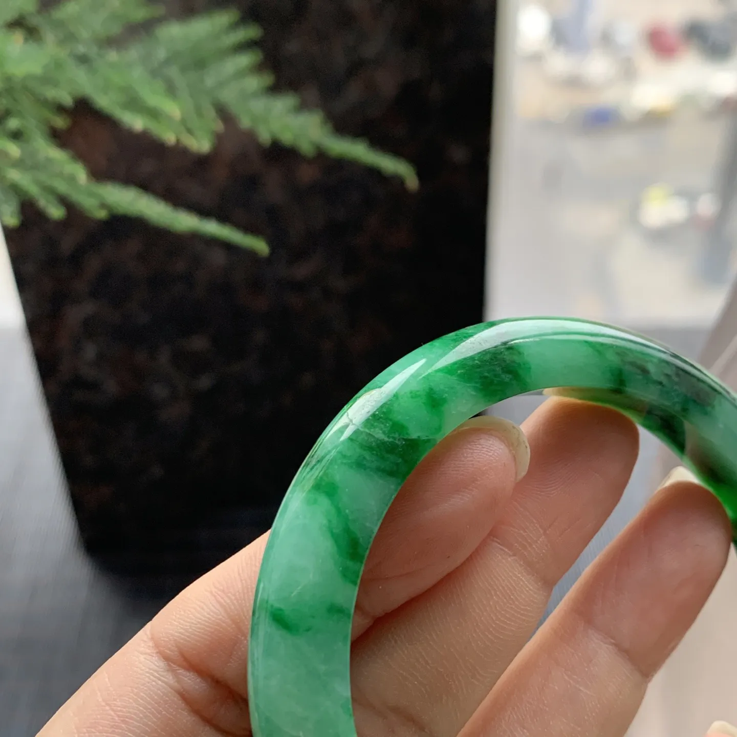 正圈冰糯辣绿 无瑕 尺寸:56.5/9.9/8.8 色辣🥰🥰