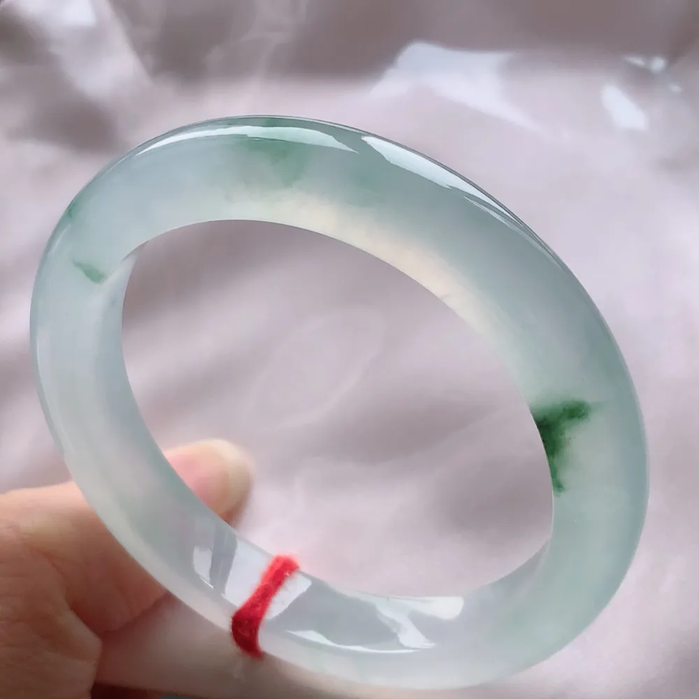 贵妃冰玻飘花 无瑕 尺寸:50.6/9.5/7.8 起刚光