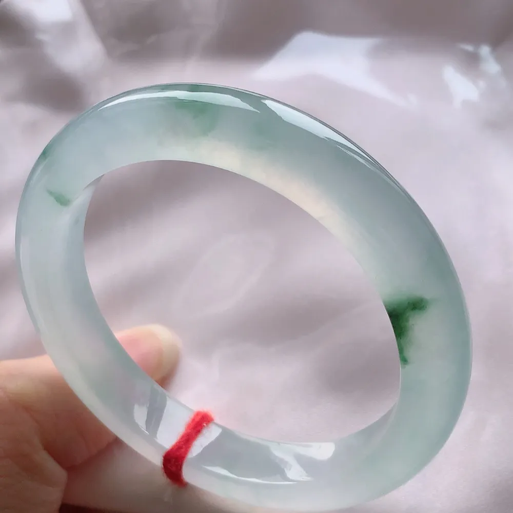 贵妃冰玻飘花 无瑕 尺寸:50.6/9.5/7.8 起刚光