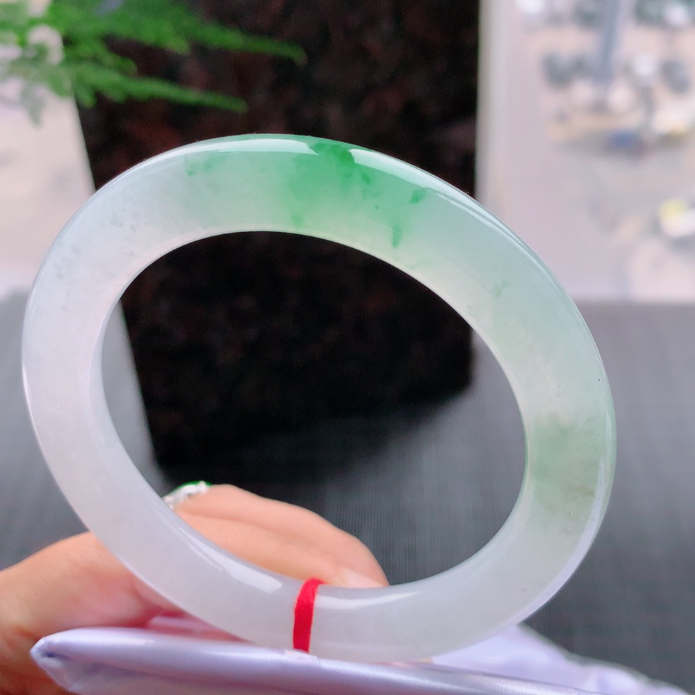 圆条高冰绿花 无瑕 尺寸:56.4/10 种色俱佳🥰🥰