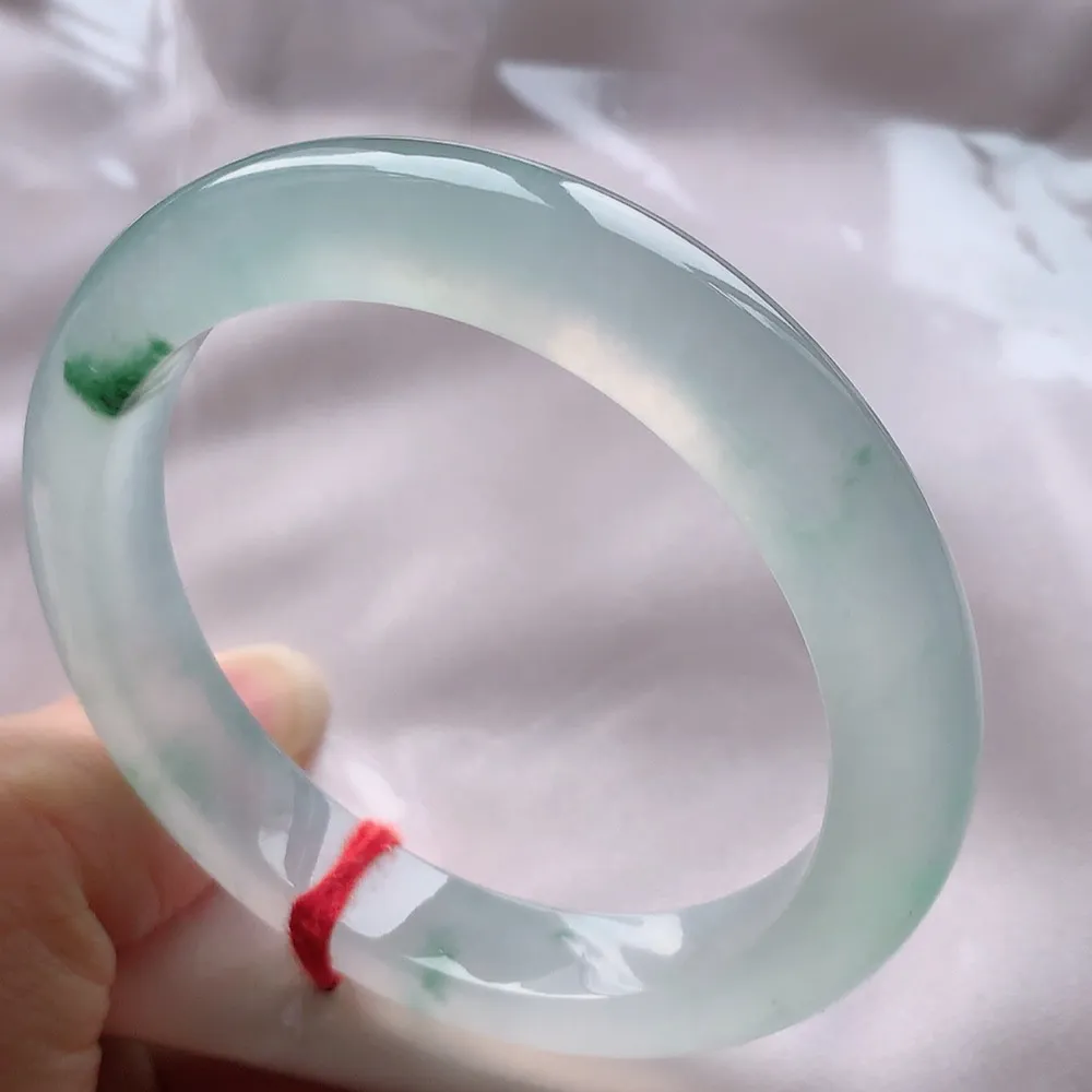 贵妃冰玻飘花 无瑕 尺寸:50.6/9.5/7.8 起刚光