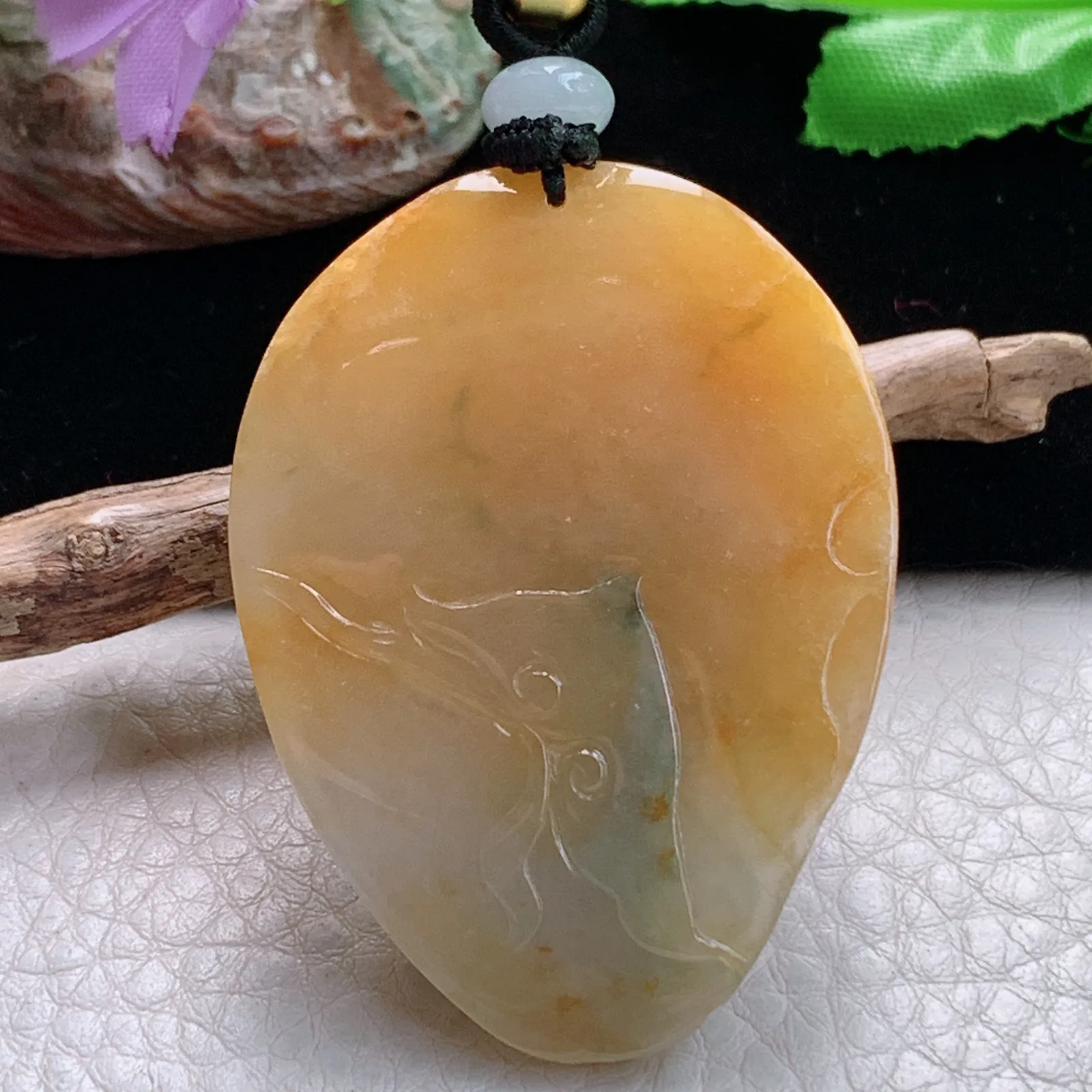 mut自然光51*37.3*14天然缅甸翡翠冰三彩万象更新玉吊坠 玉挂件