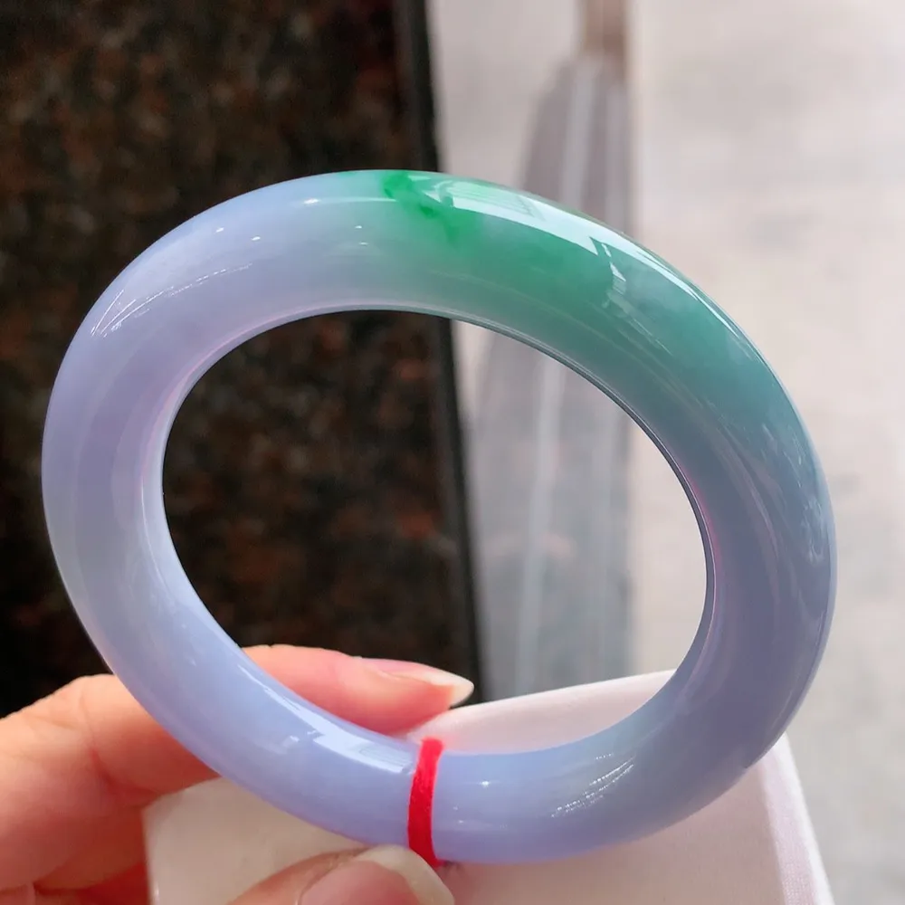 圆条满色春彩 无瑕 尺寸:55.4/11.8  色好超美