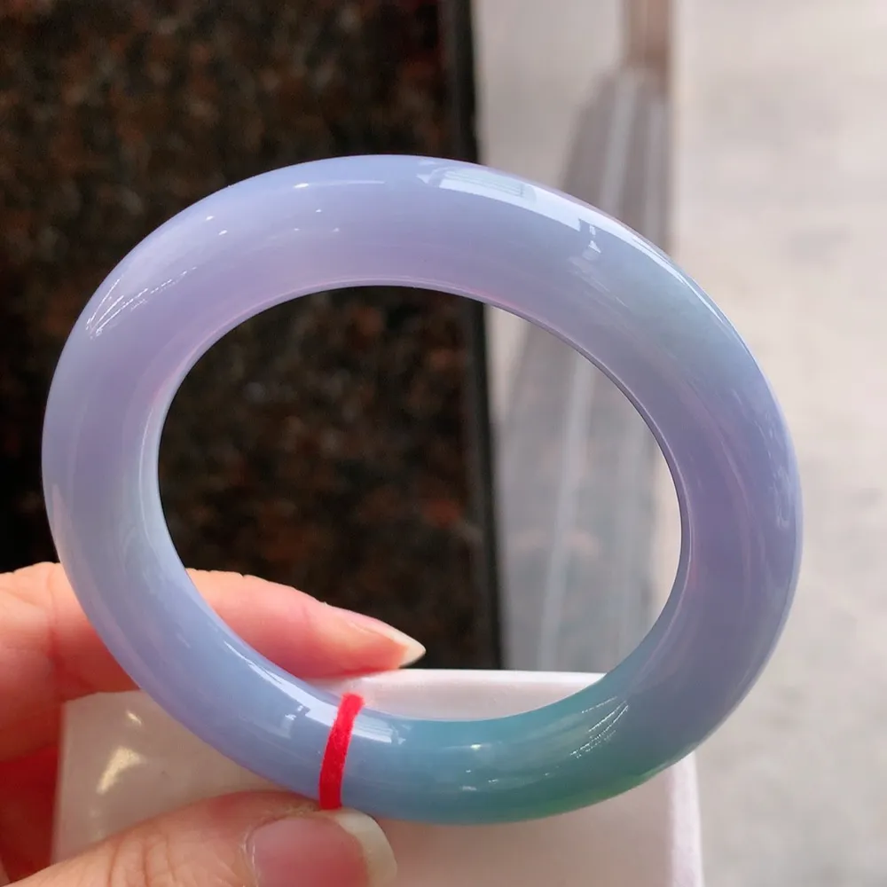 圆条满色春彩 无瑕 尺寸:55.4/11.8  色好超美