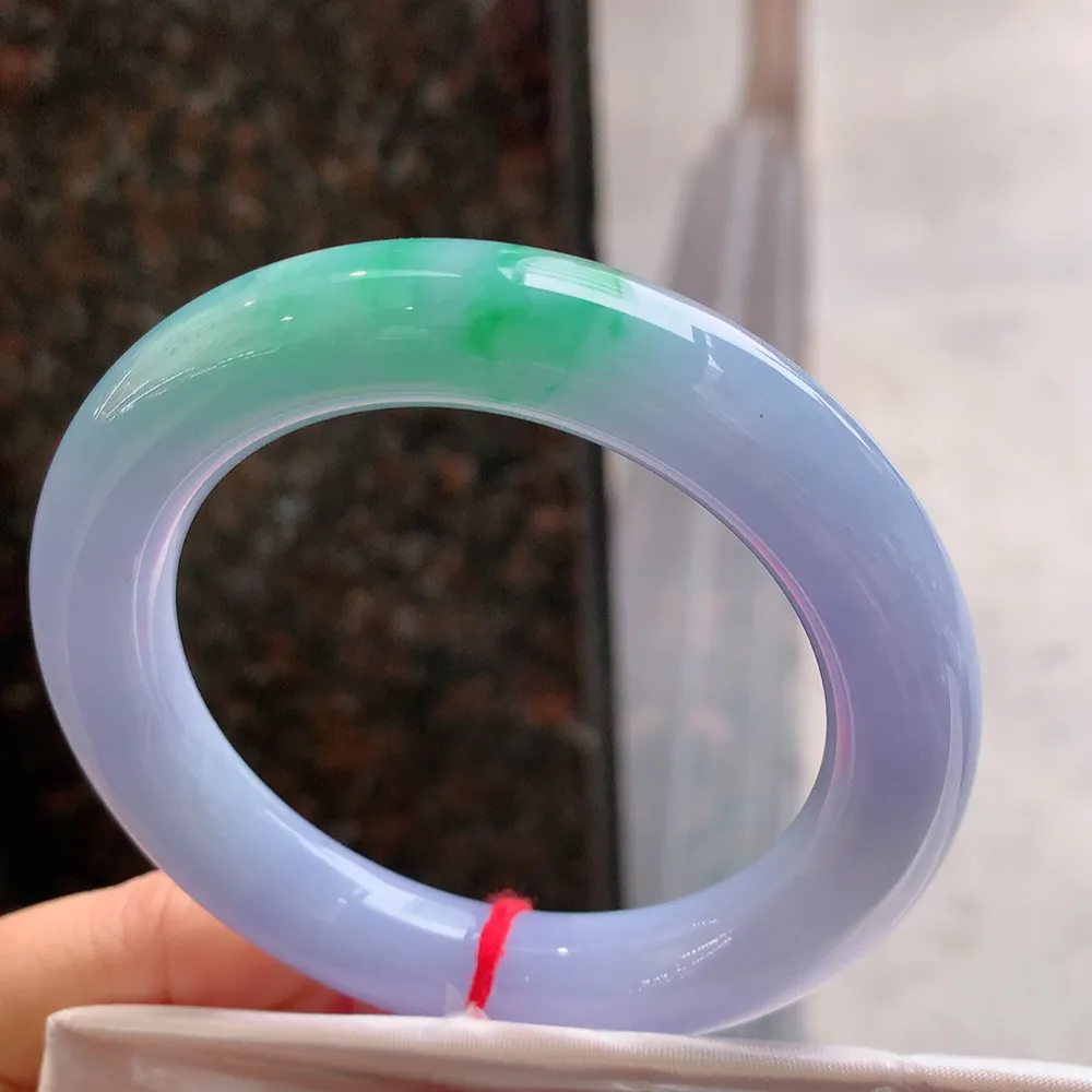 圆条满色春彩 无瑕 尺寸:55.4/11.8  色好超美