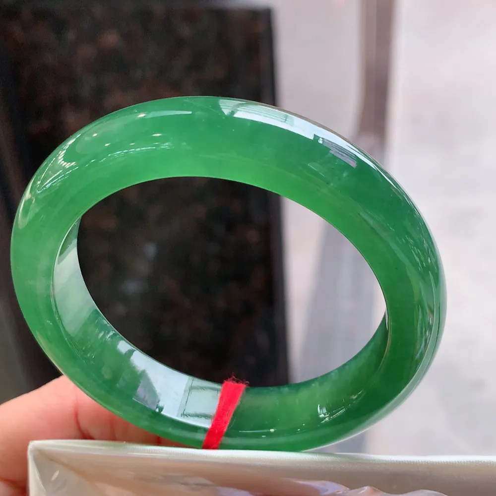 正圈高冰满色啤酒绿 无瑕 尺寸:54.5/13/9.2 种色兼备