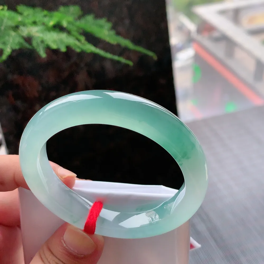 正圈冰玻蓝水 无瑕 尺寸:54.6/13/8.8 种色俱佳