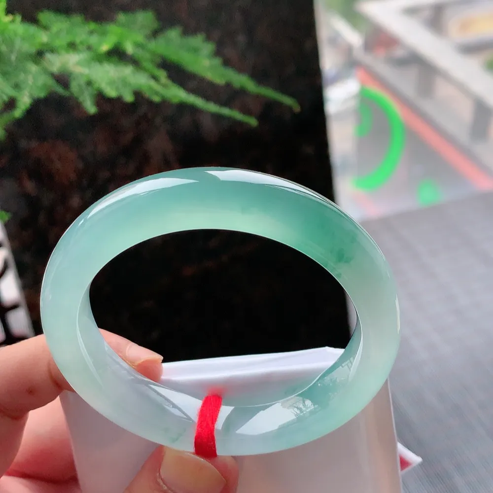 正圈冰玻蓝水 无瑕 尺寸:54.6/13/8.8 种色俱佳