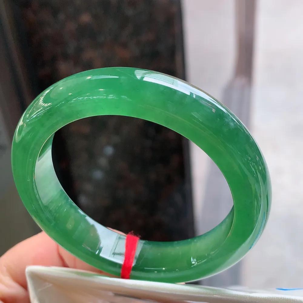 正圈高冰满色啤酒绿 无瑕 尺寸:54.5/13/9.2 种色兼备