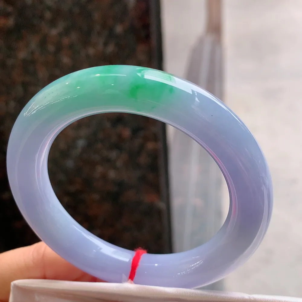 圆条满色春彩 无瑕 尺寸:55.4/11.8  色好超美