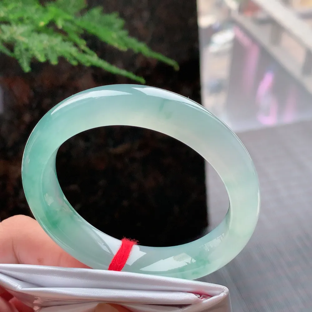 正圈冰玻蓝水 无瑕 尺寸:54.6/13/8.8 种色俱佳