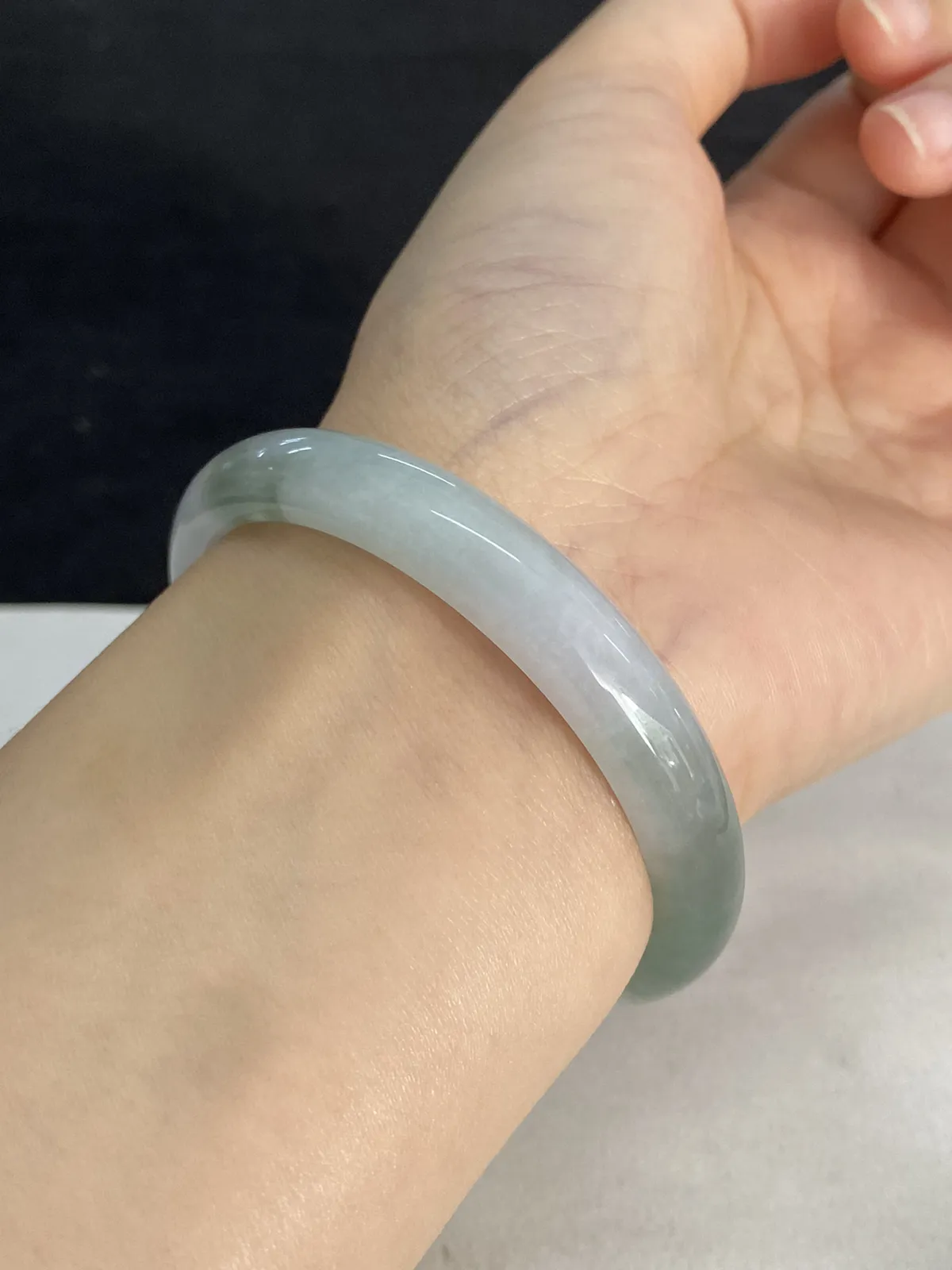 正圈55.3圈口，翡翠手镯