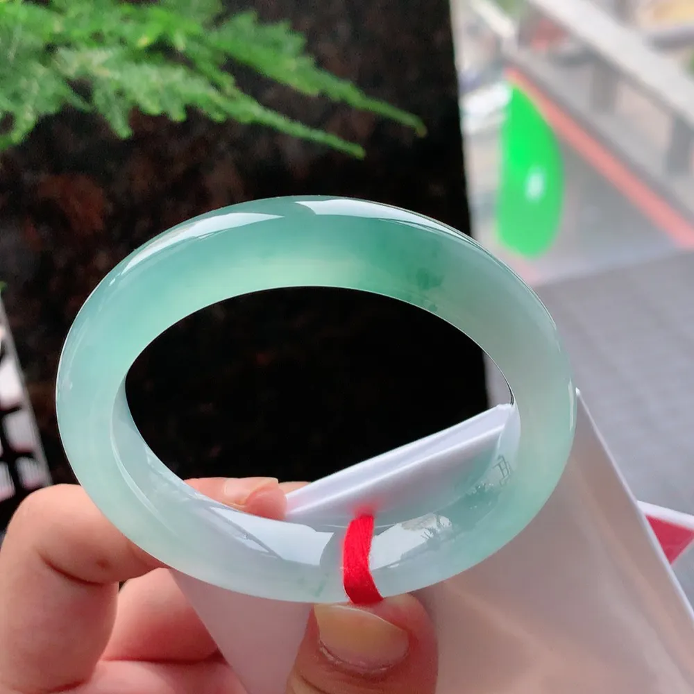 正圈冰玻蓝水 无瑕 尺寸:54.6/13/8.8 种色俱佳