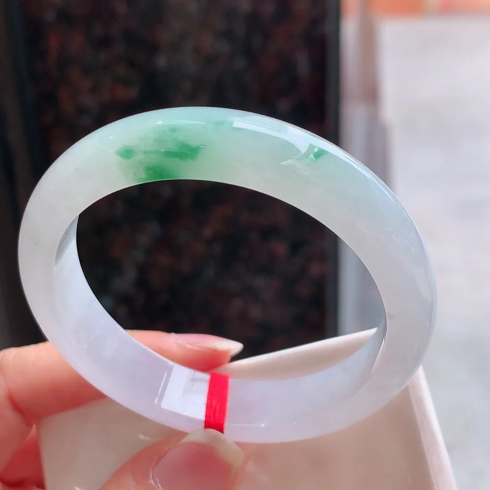 正圈冰飘绿 无瑕 尺寸:54.1/12.2/7.6 花美🥰🥰