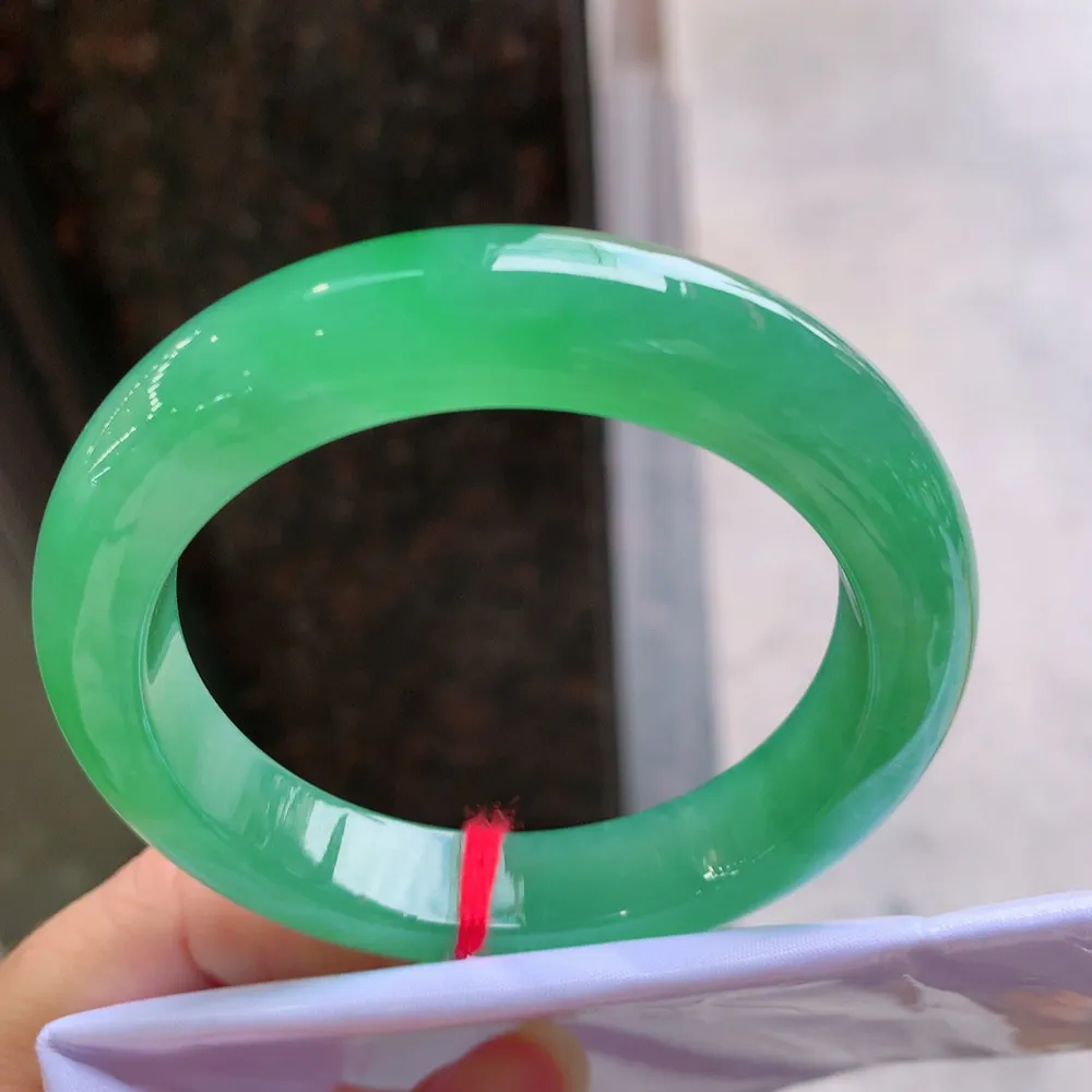 正圈满色高冰绿 无瑕 尺寸:53.5/11.5/9.1 种色俱佳 高品质🥰🥰