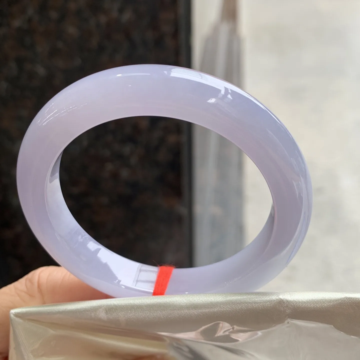 正圈满色冰紫 无瑕 尺寸:54.1/11/9 实物紫淡一分 超美🥰🥰