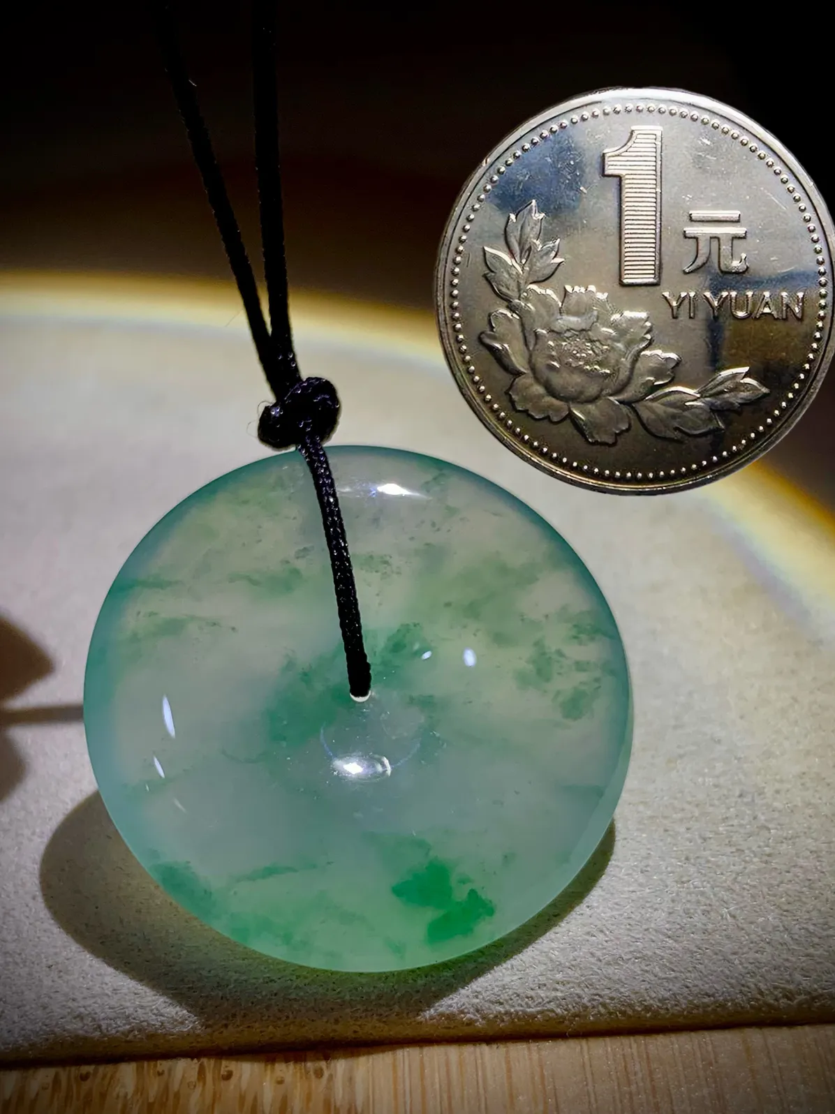 飘花平安扣子，29.3-5.8mm，