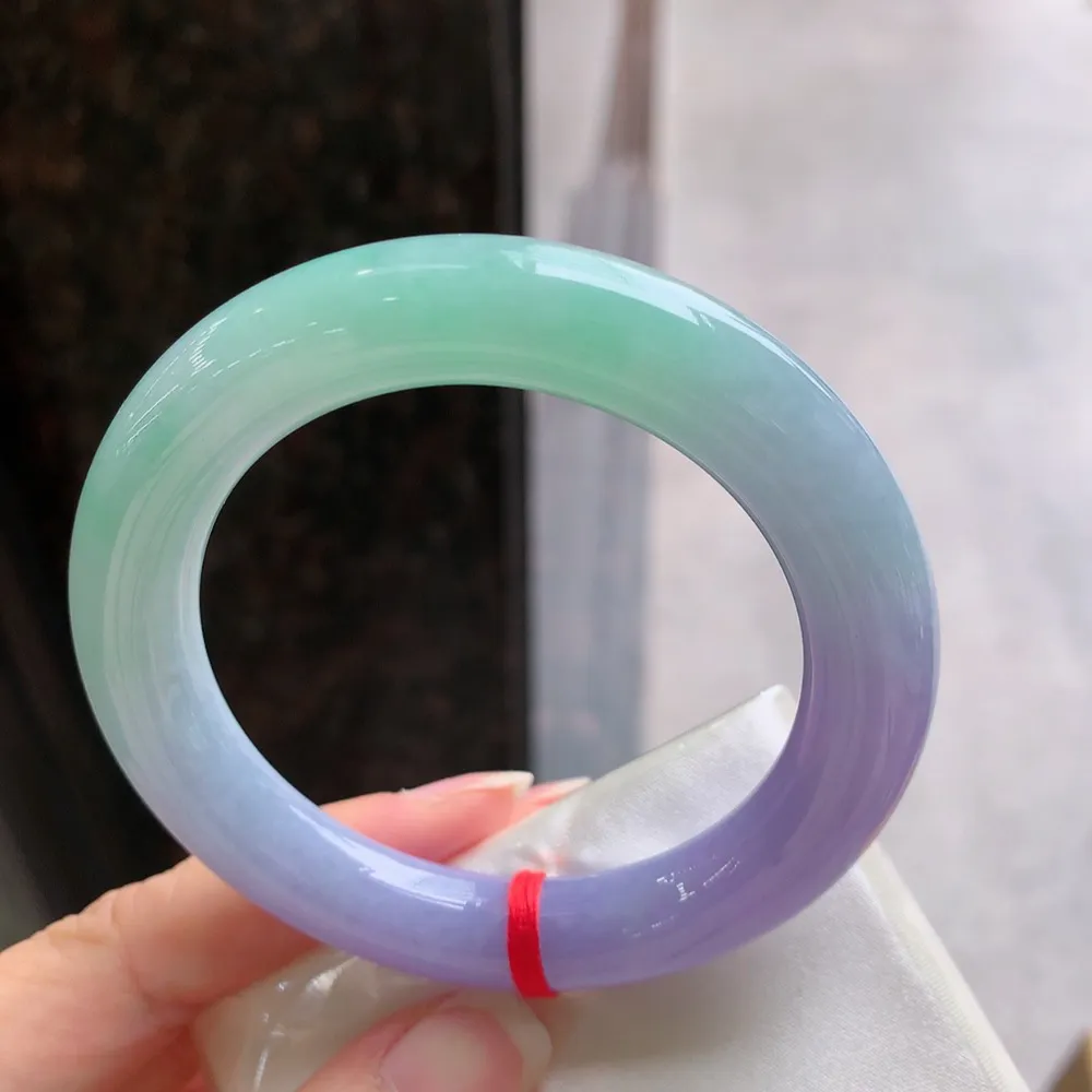 圆条满色春彩 无瑕 尺寸:54.3/10.7 超美