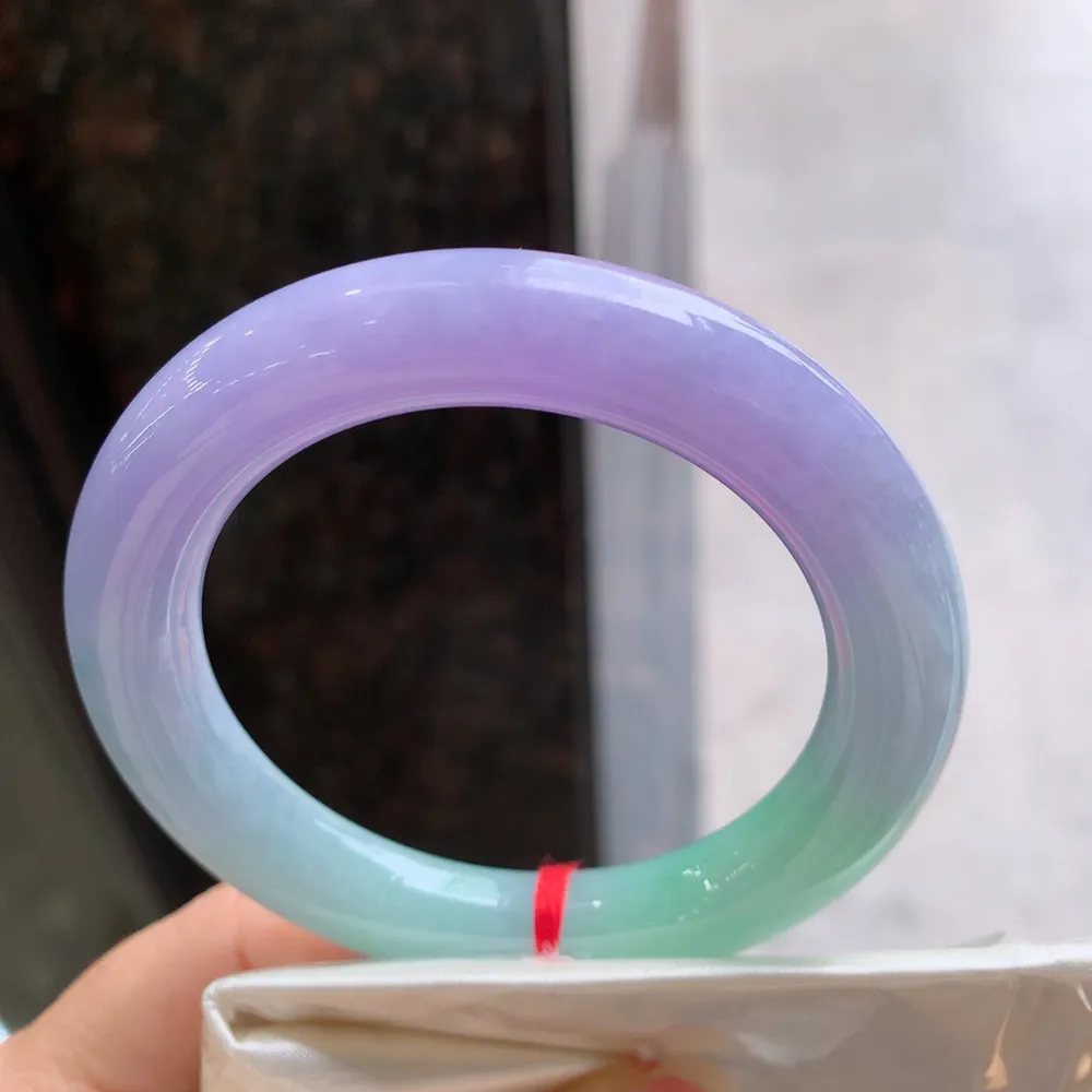 圆条满色春彩 无瑕 尺寸:54.3/10.7 超美