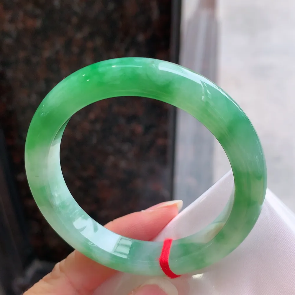 正圈冰芙蓉绿 无瑕 尺寸:53.1/10.1/8.1 色好