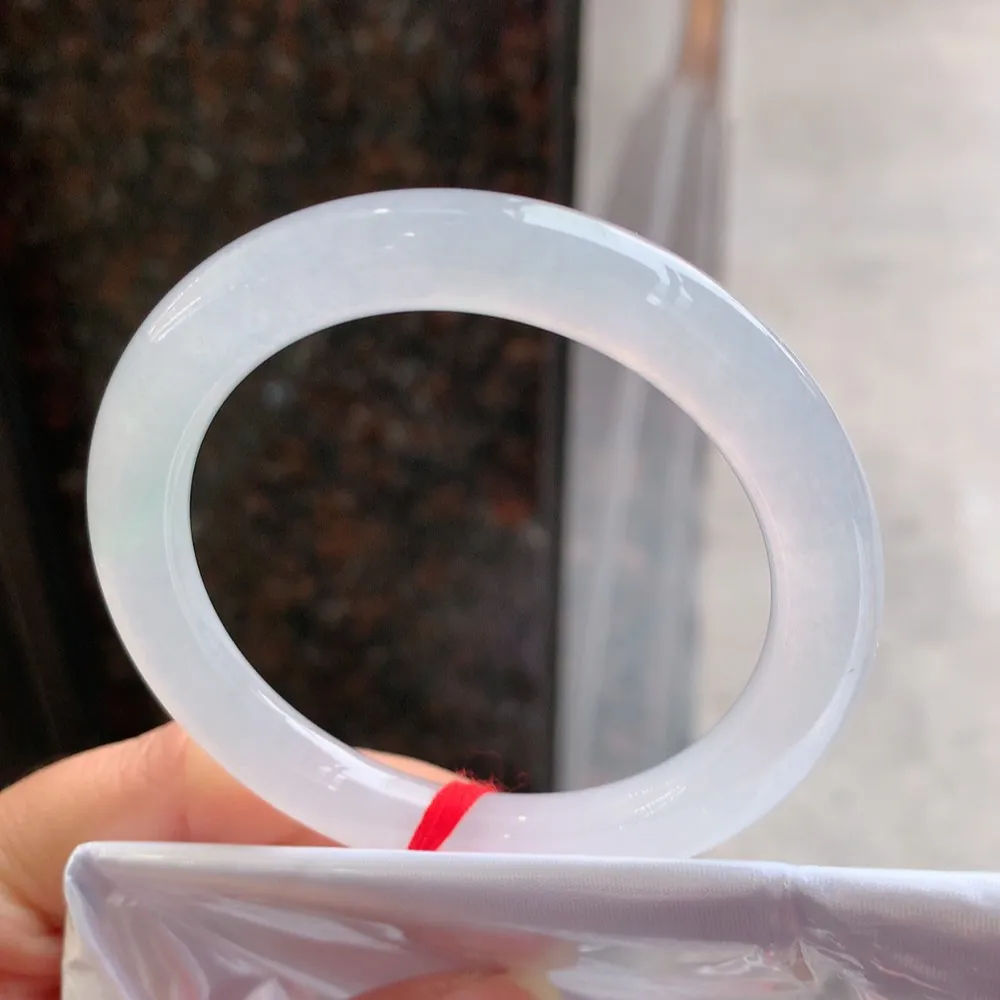 圆条高冰白月光 无瑕 尺寸:54.7/8.7/9.1 种水好🥰🥰