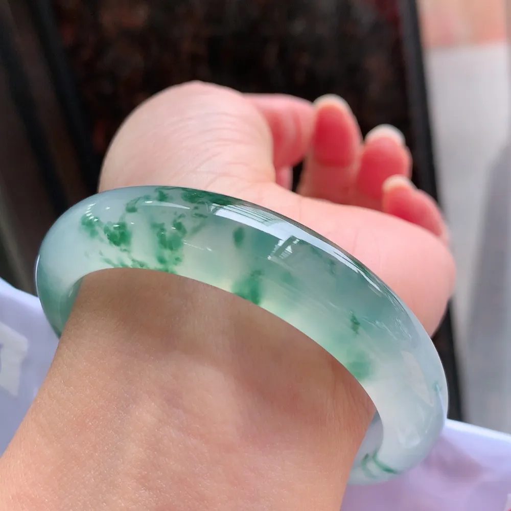 正圈冰玻飘花 无瑕 尺寸:56.2/13.1/8.4起刚光 高品质 🥰🥰