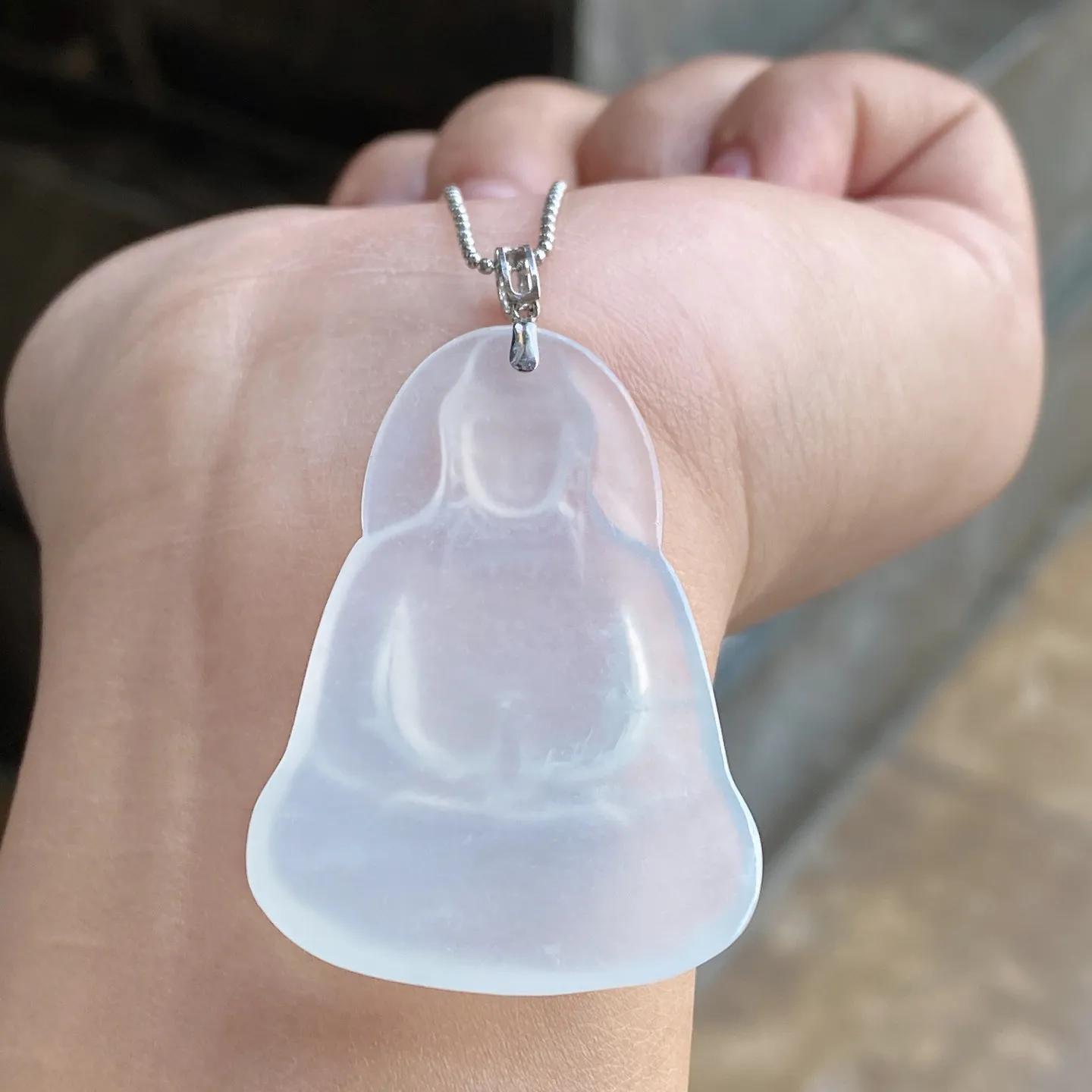 冰润素衣观音吊坠 尺寸51.9-31.2-4.6毫米