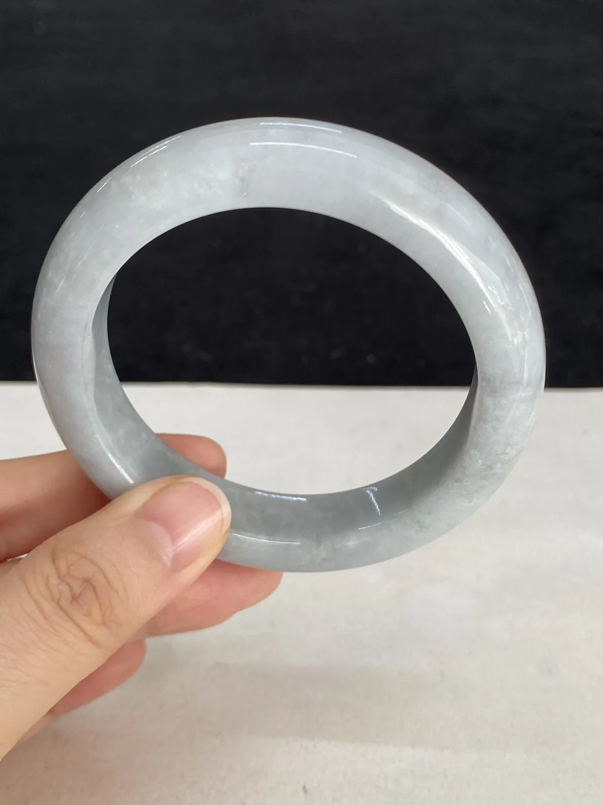 正圈53圈口，翡翠手镯