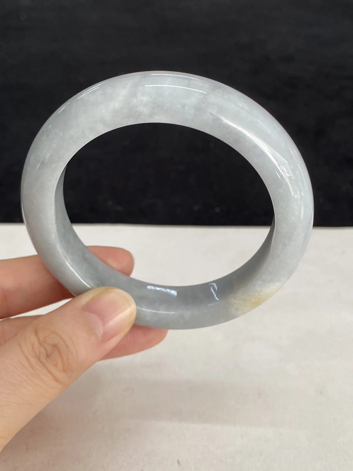 正圈53圈口，翡翠手镯