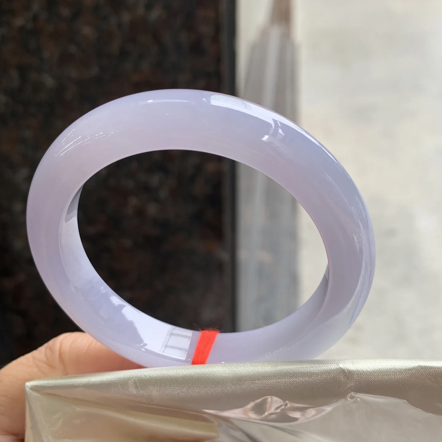 正圈满色冰紫 无瑕 尺寸:54.1/11/9 实物紫淡一分 超美🥰🥰