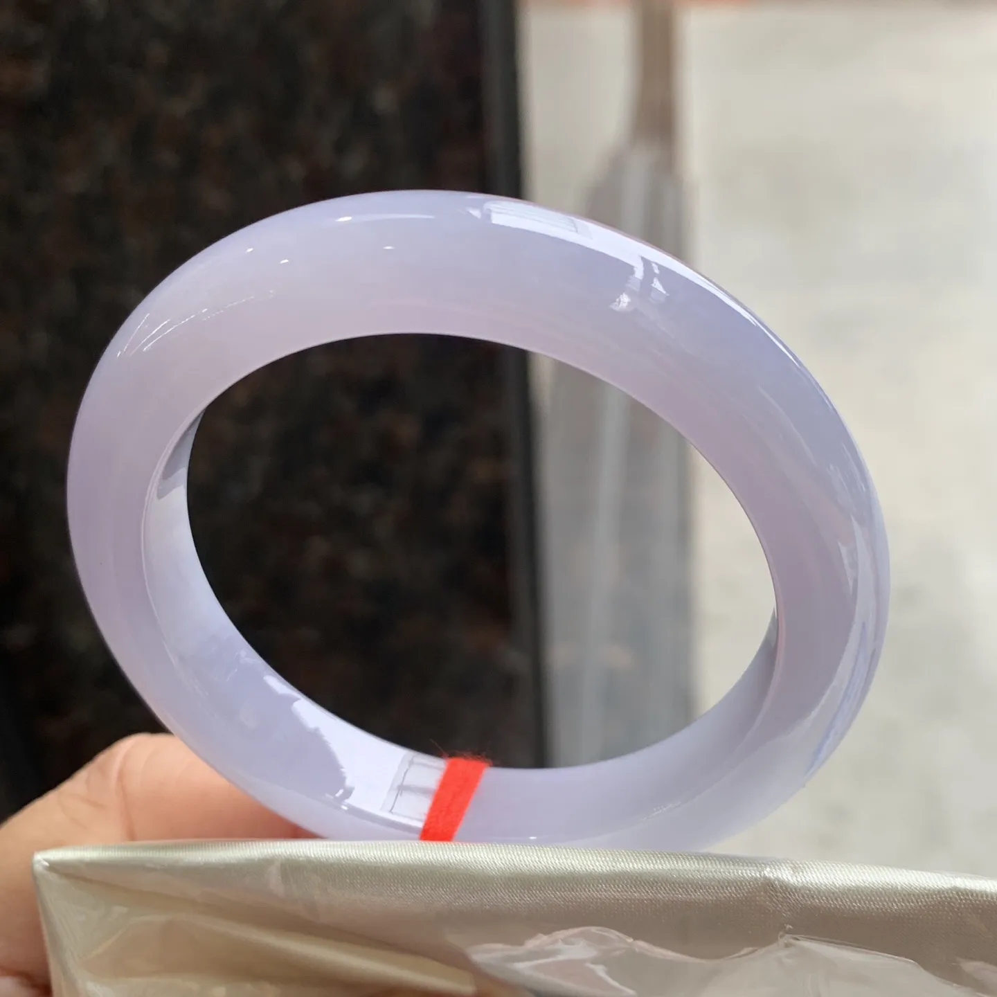 正圈满色冰紫 无瑕 尺寸:54.1/11/9 实物紫淡一分 超美🥰🥰