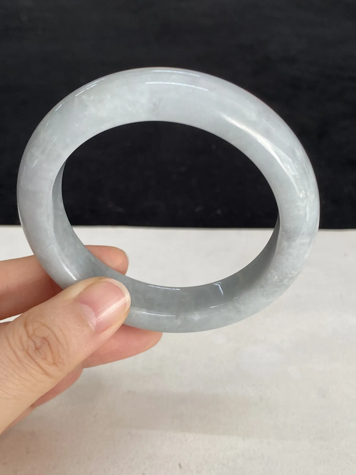 正圈53圈口，翡翠手镯