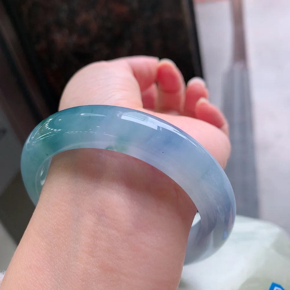 正圈高冰紫飘花 无瑕 尺寸:58.5/13.4/9.5 种色俱佳🥰🥰