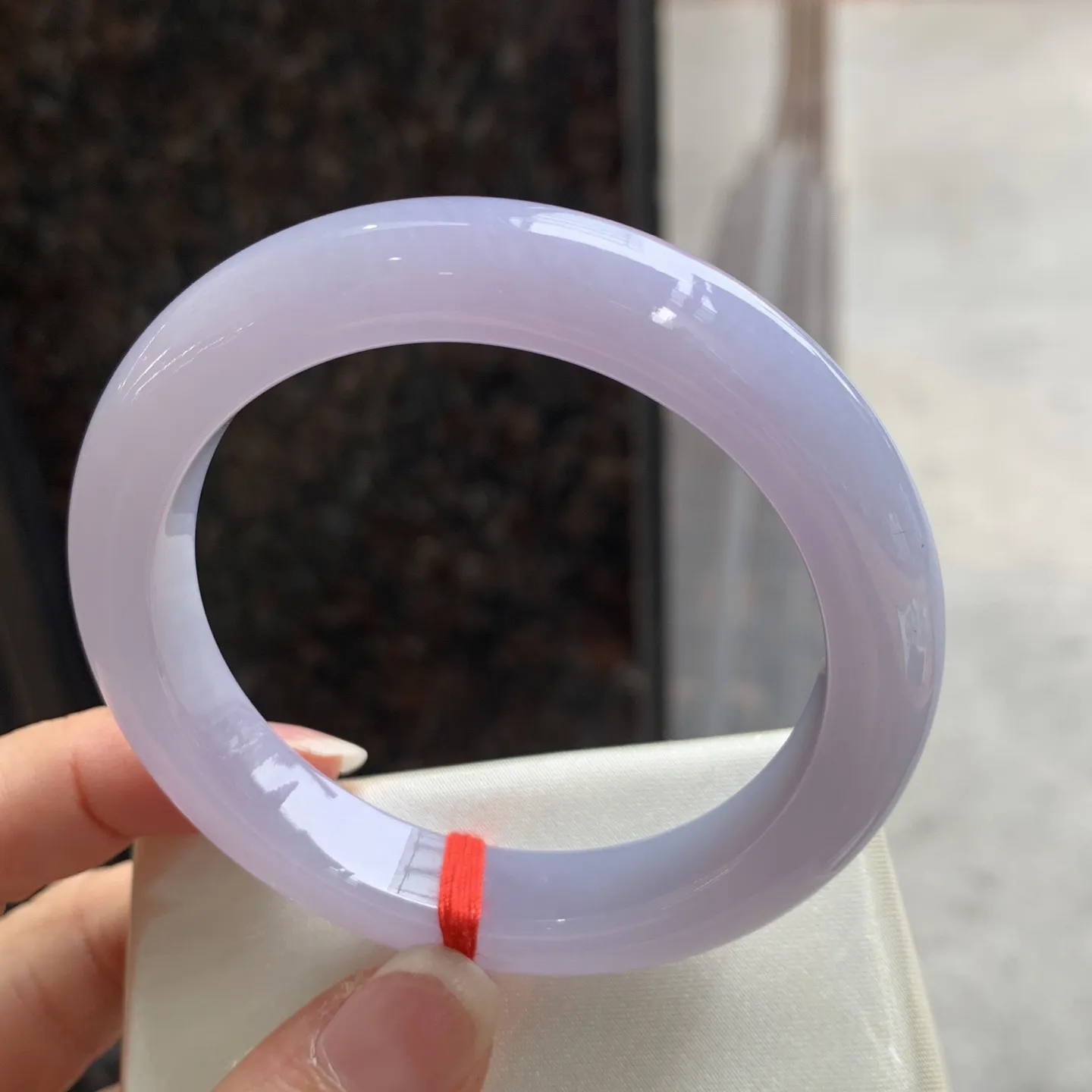 正圈满色冰紫 无瑕 尺寸:54.1/11/9 实物紫淡一分 超美🥰🥰